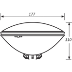      Aquaviva 25 , PAR56-360 LED SMD RGB on/off 