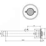     Pahlen   Classic 350, 2 3/, AISI316