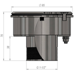     Aquaviva .95 , 1,5'' AISI-304, 