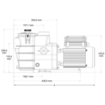     Hayward Max Flo SP1806HW81E2 (220V, 8m3/h, 0,68kW, 0,5HP)