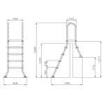      Mayer Schwimmbad 4+1 . AISI-304 05524 ()