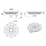    Oase ProfiRing LED XL RGB Spot /DMX/02