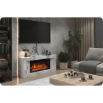     Royal Flame  Line 42 SFT White Marble,   